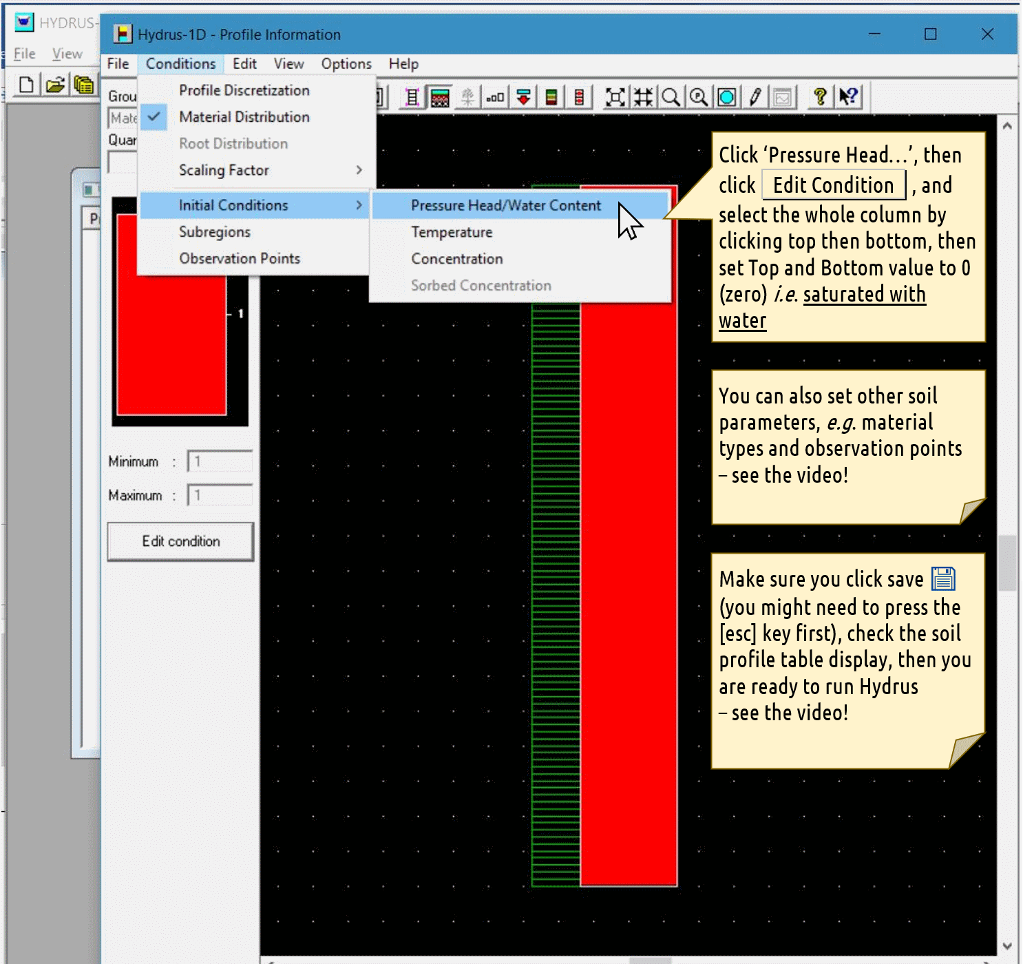 Profle Information dialog screenshot